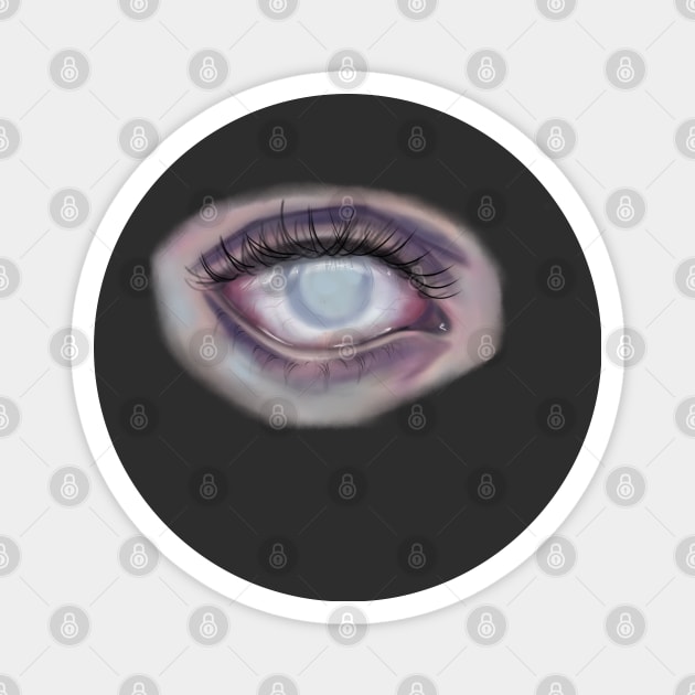 Zombie Eye Strange Unique Gift Grunge Alt Clothing Mall Goth Magnet by ISFdraw